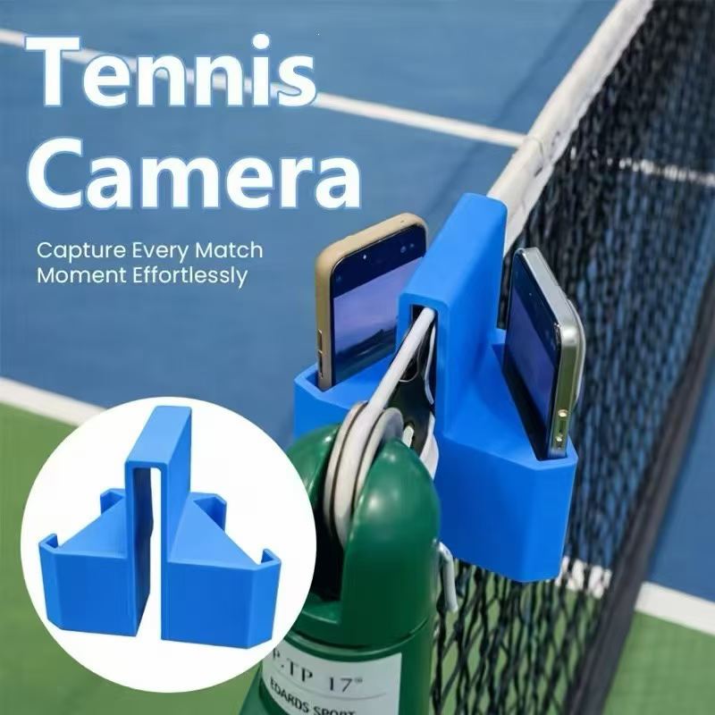 Badminton Vs Tennis - 2 個テニスネットカメラマウント電話ホルダーマウント屋外スポーツビデオ録画フェンス電話ホルダーバドミントン野球テニス用