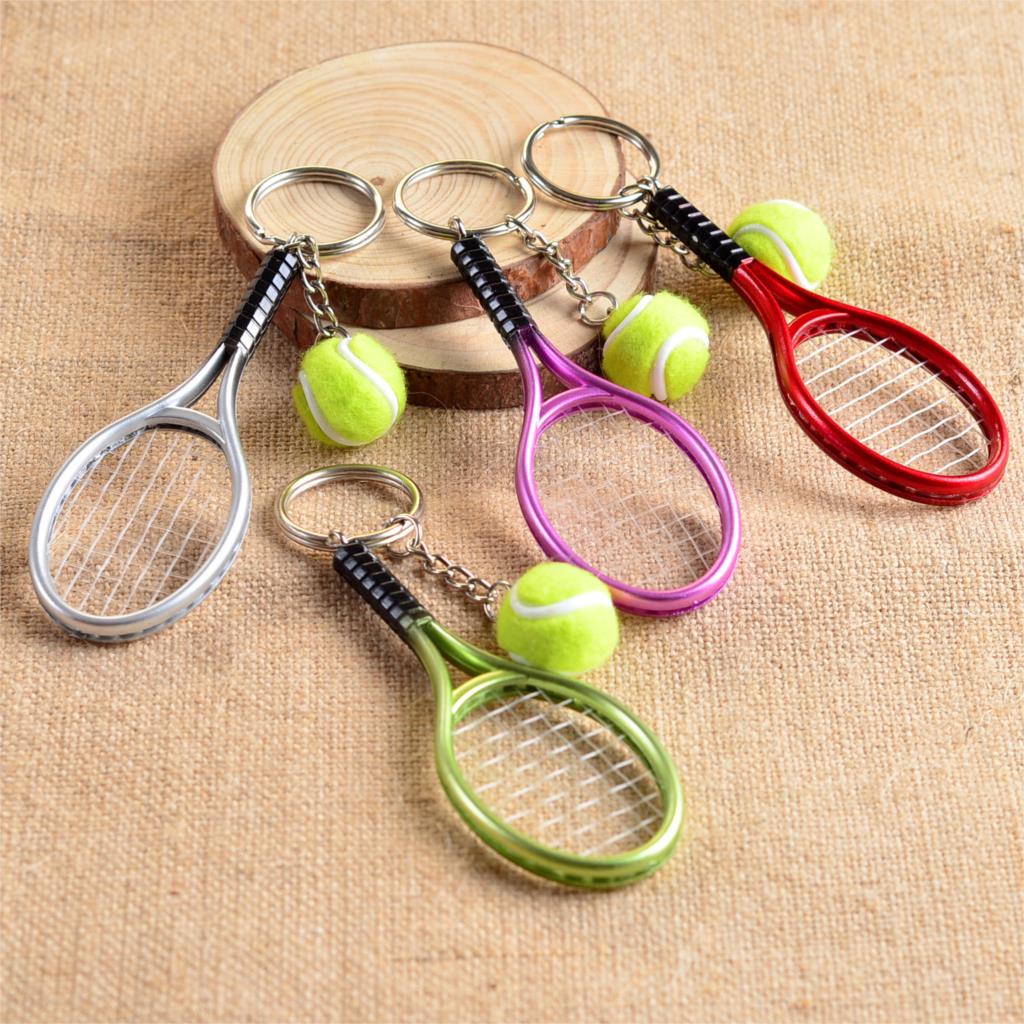 ペンダントとキーリングを備えたミニラケット,10代のファンへ - Badminton Anime のレビューと価格