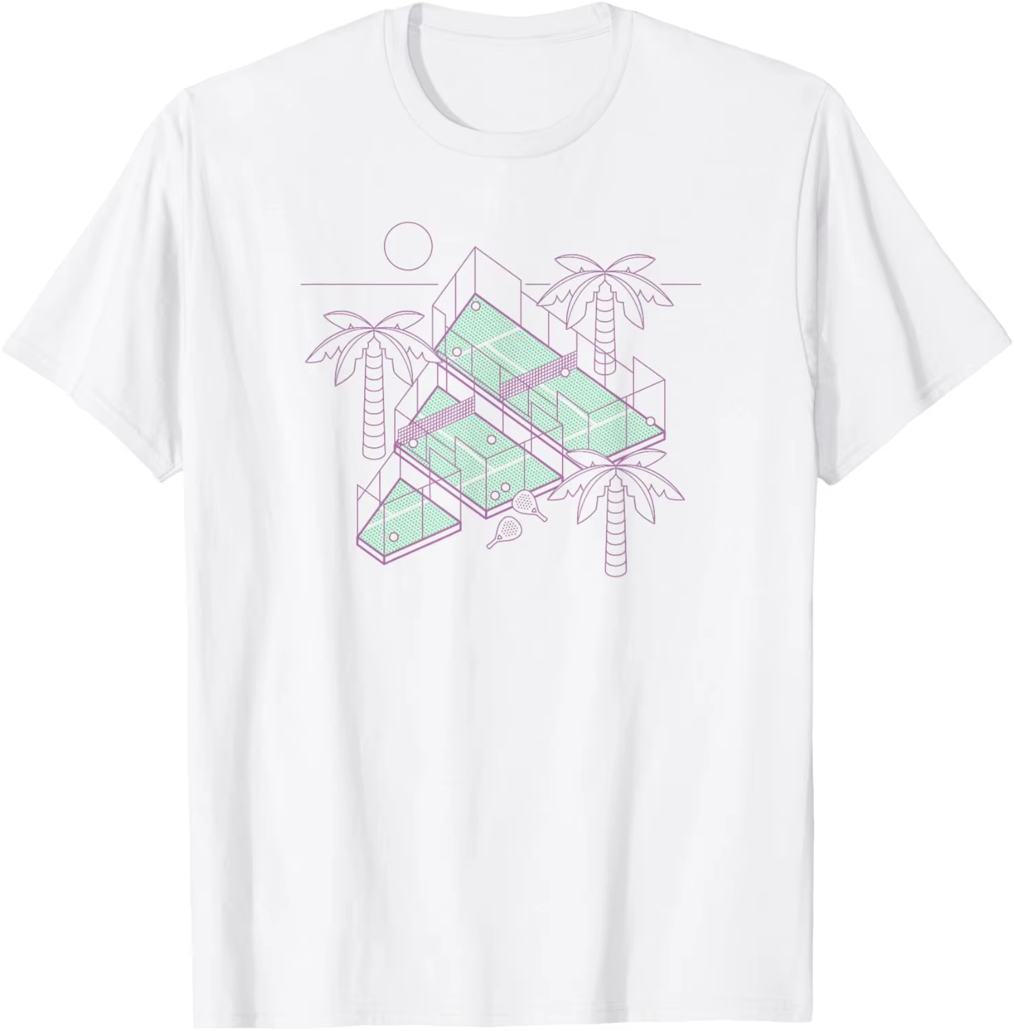バッジオブスポーツテニスパデルロゴグラフィックTシャツユニセ - Badminton Icon のレビューと価格