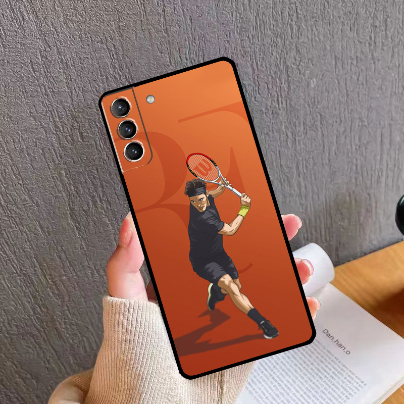 テニス ロジャー・フェデラー RF スマホケース Samsu - Badminton Anime のレビューと価格